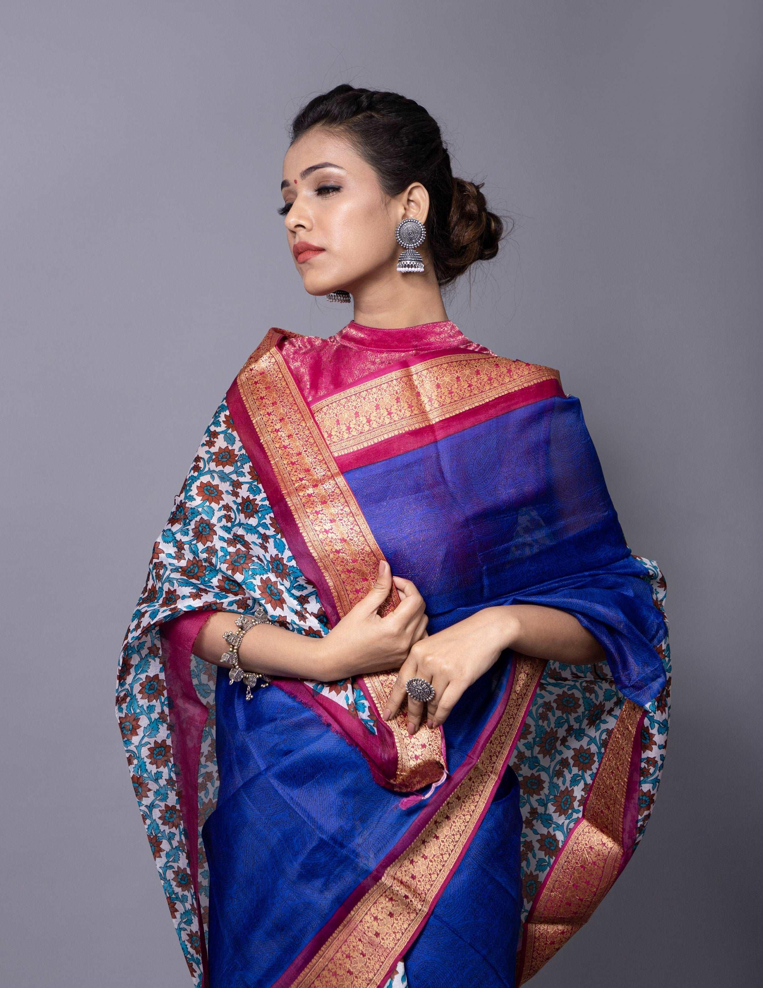 Bina Textile BGP Saree ETERNAL | Mulberry Silk | Indidha Saree