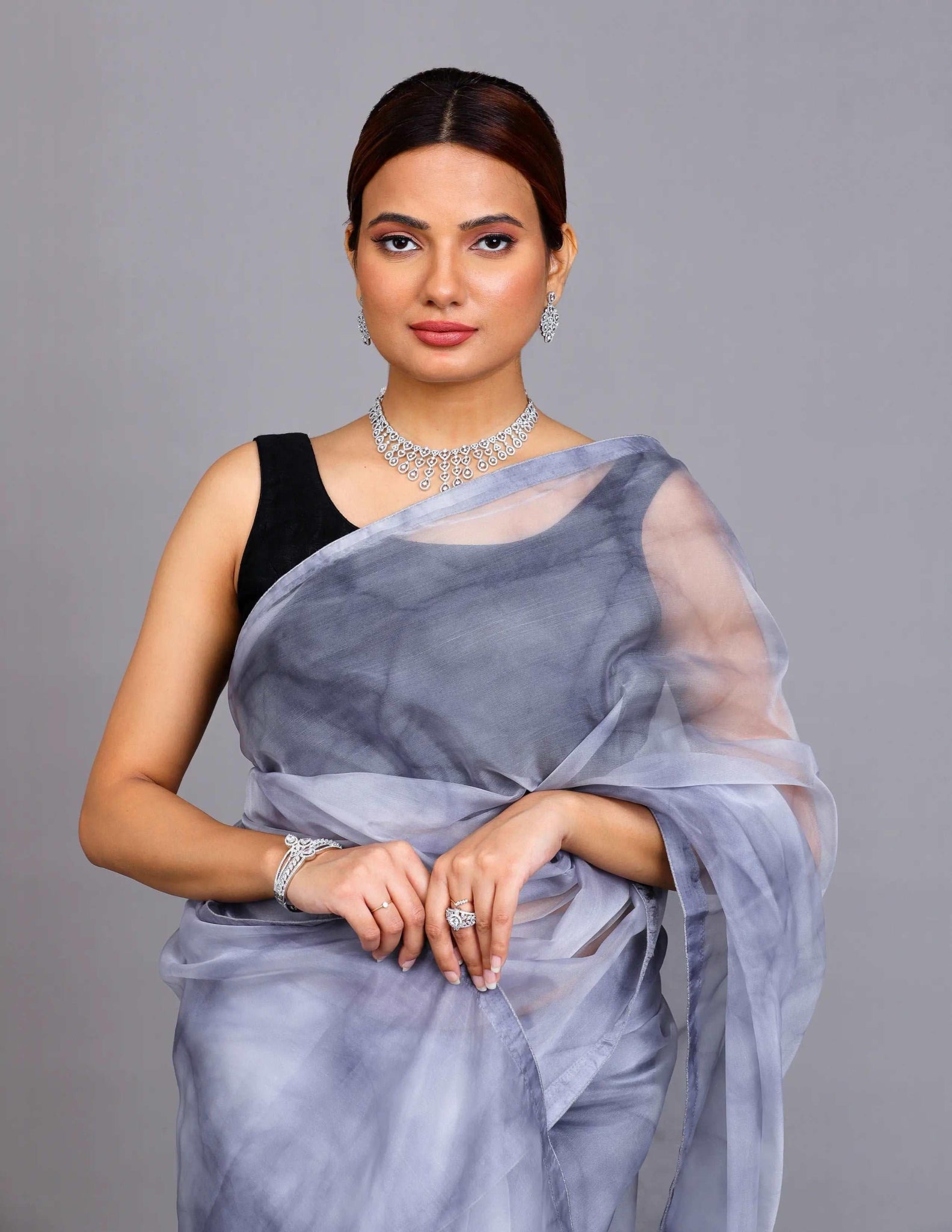 GAGAN CHUMBI | Organza | Indidha Saree
