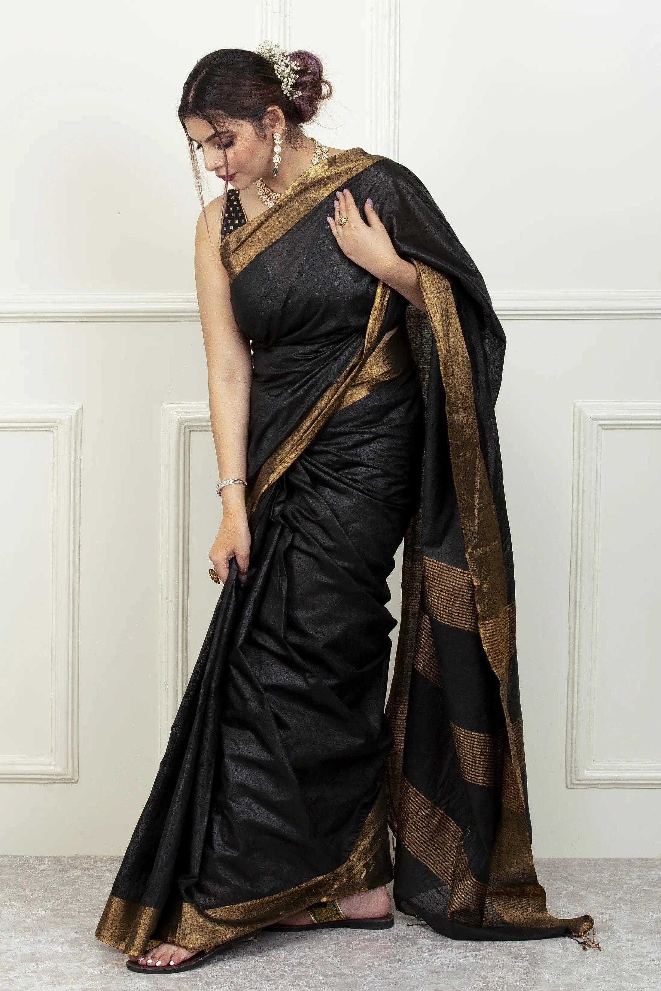Surbhi Silk Fab, BGP Saree GOLDEN NIGHT | Kota Silk | Indidha Saree