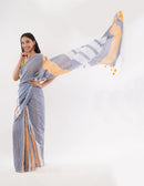 Suman SantiPur Saree GOSSAMER GOLD | Pure Cotton | Indidha Saree