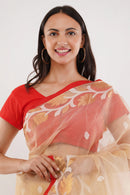 Puja Malakar, Fulia Saree GULZAR MUSLIN MAGIC | Pure Muslin Jamdani | Indidha Saree