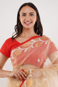 Puja Malakar, Fulia Saree GULZAR MUSLIN MAGIC | Pure Muslin Jamdani | Indidha Saree