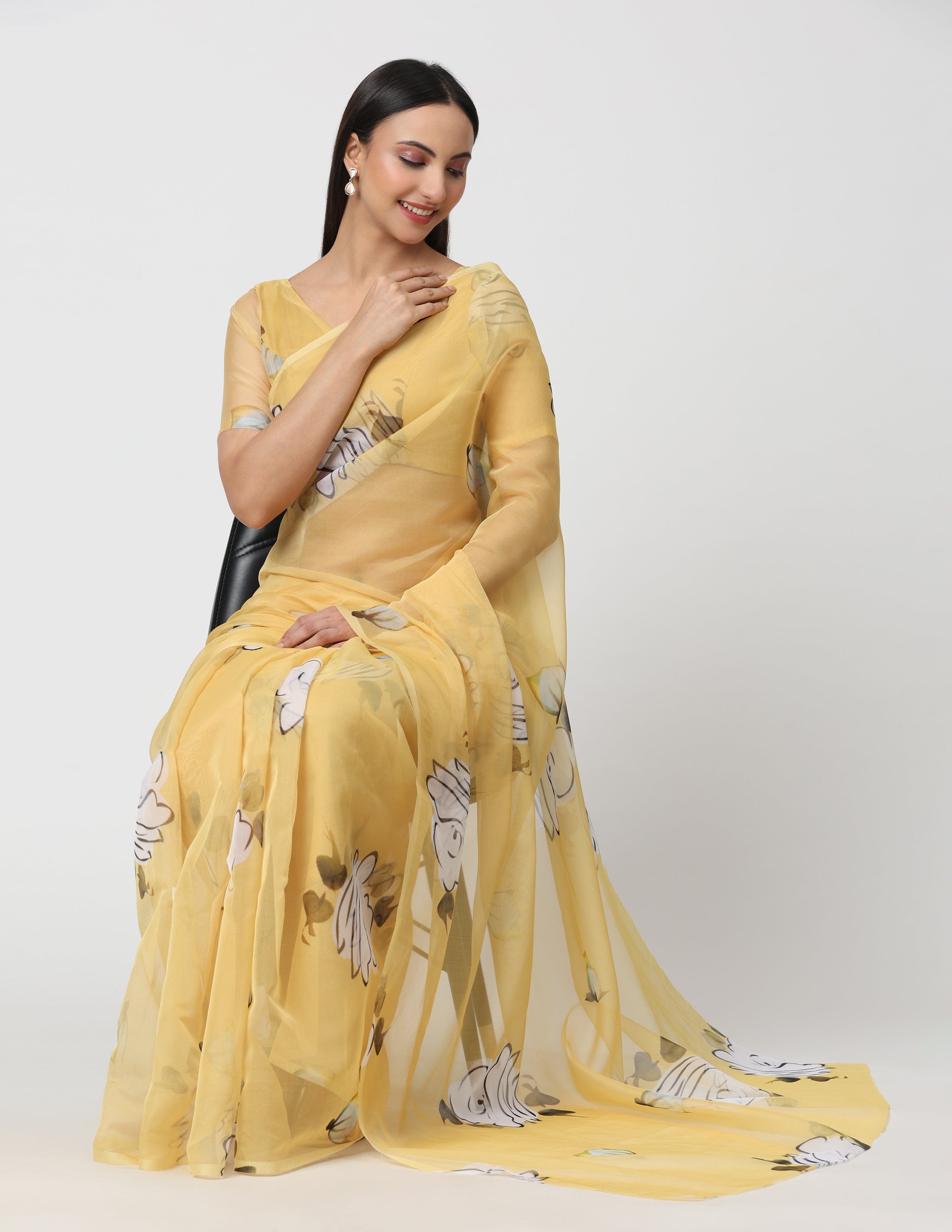 HAZARON KHWAHISEN | Organza | Indidha Saree