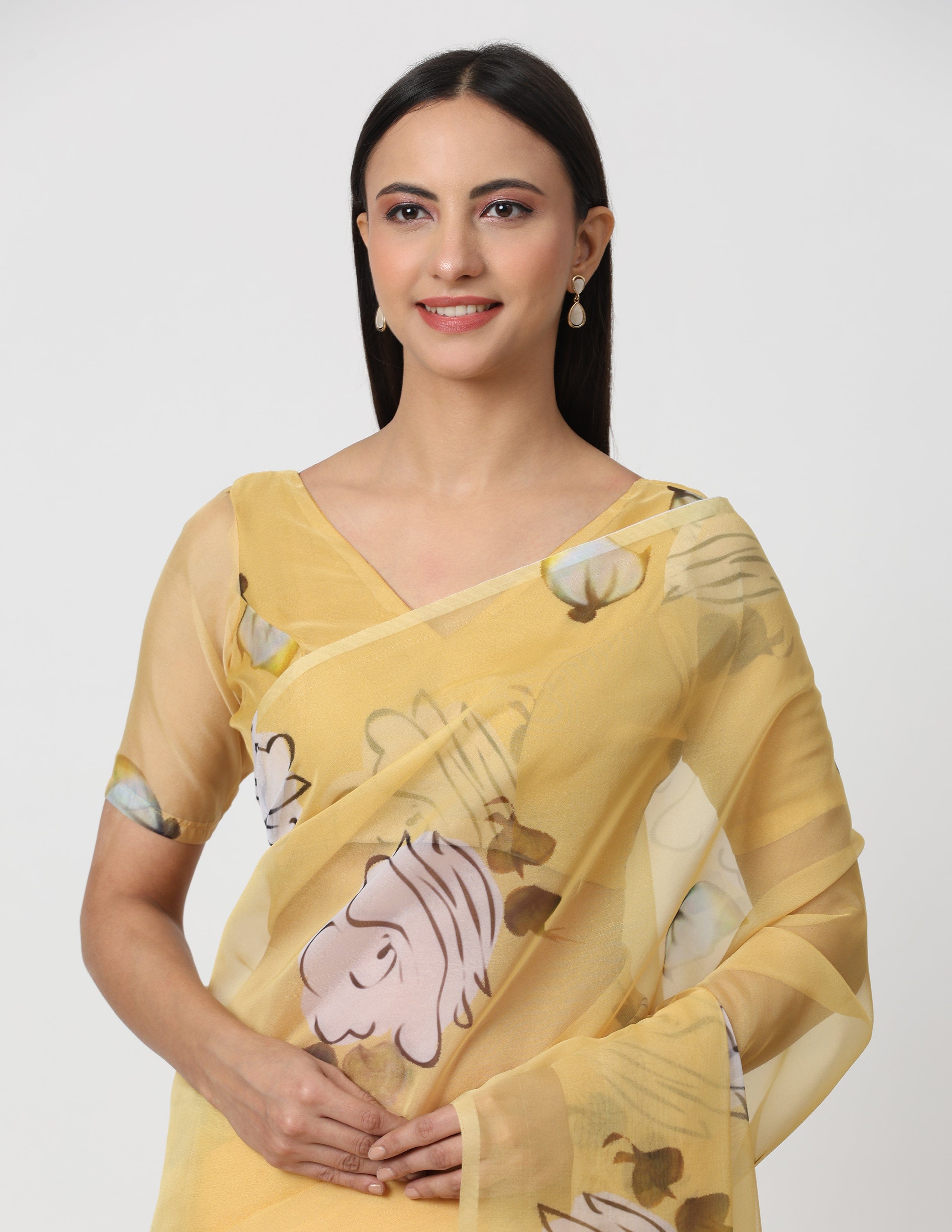 HAZARON KHWAHISEN | Organza | Indidha Saree