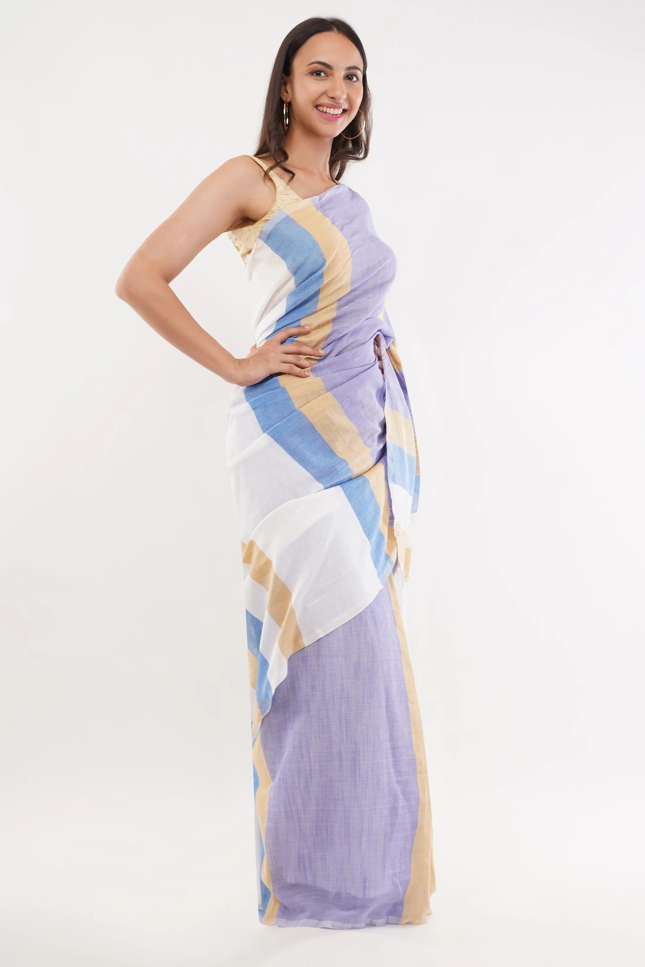 IVORY ILLUSION | Pure Cotton | Indidha Saree