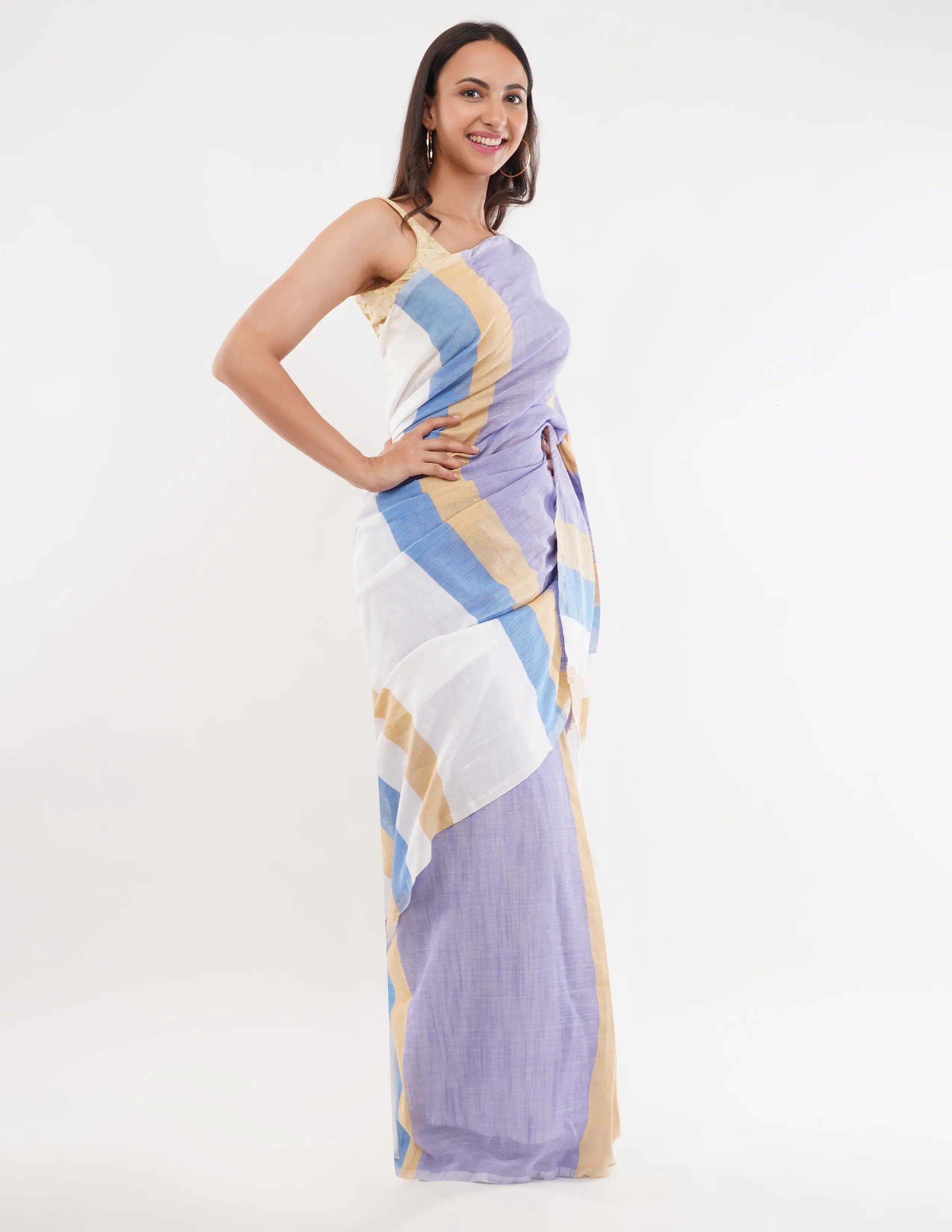 IVORY ILLUSION | Pure Cotton | Indidha Saree