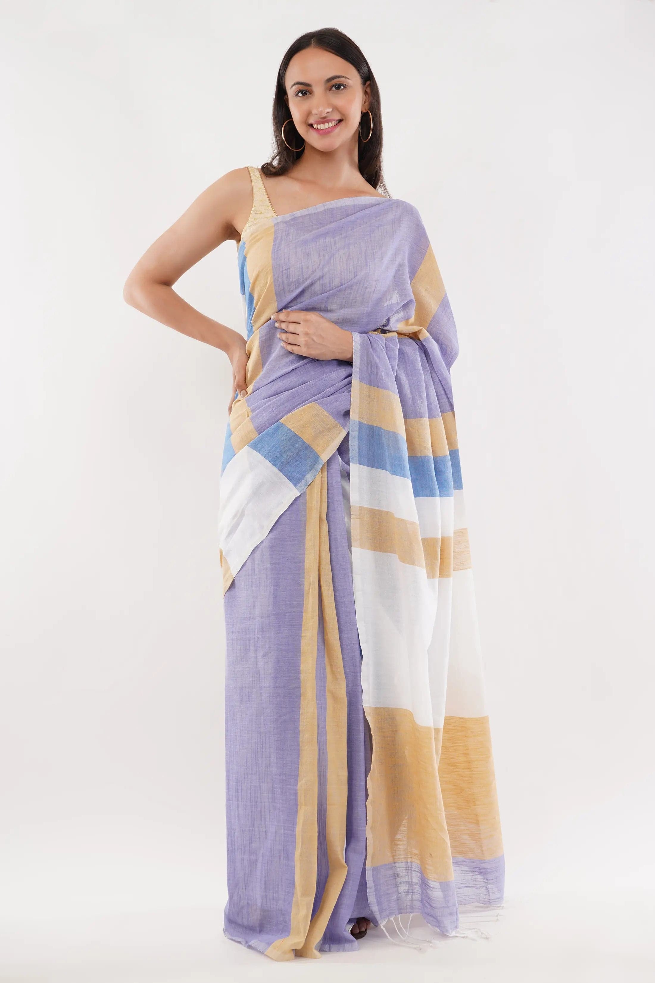 IVORY ILLUSION | Pure Cotton | Indidha Saree