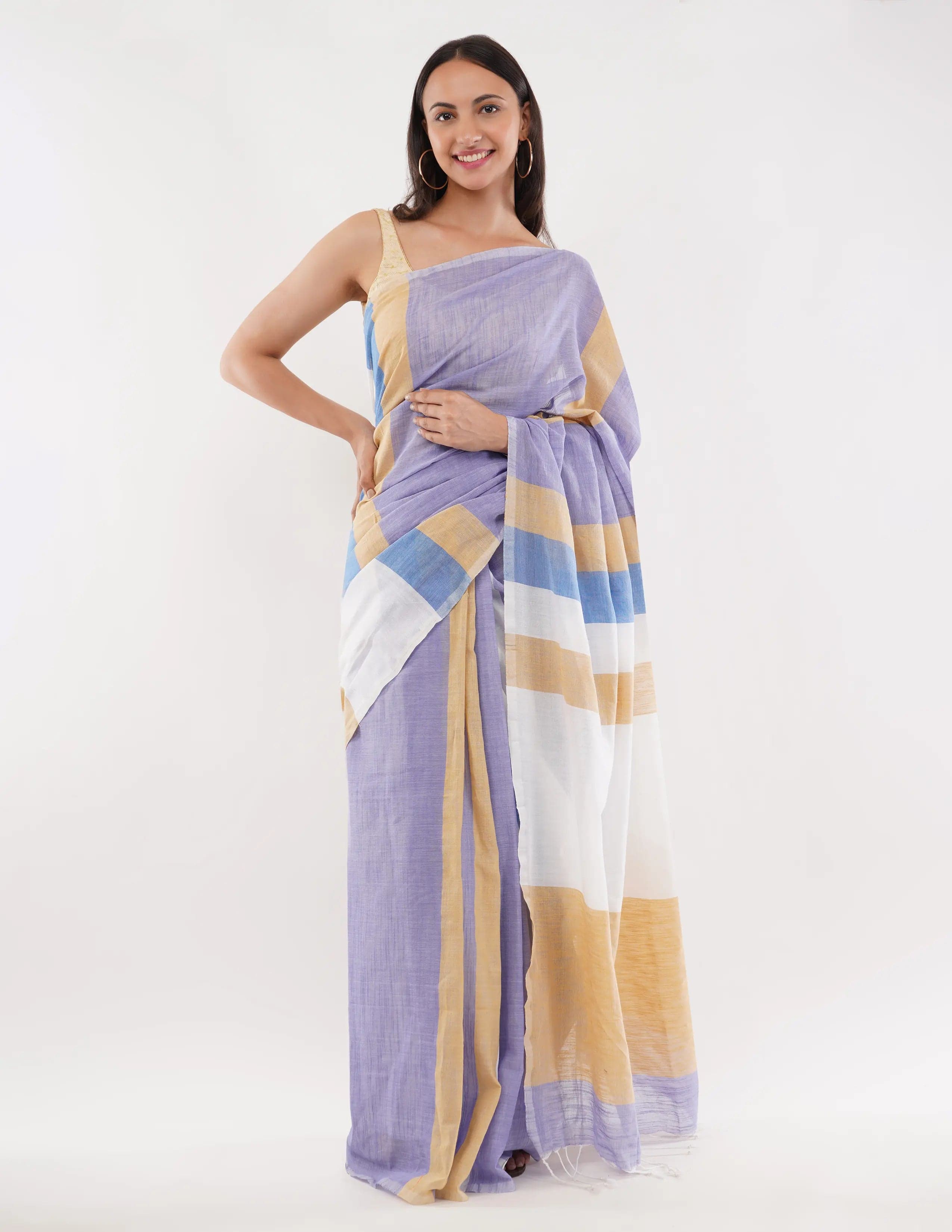 IVORY ILLUSION | Pure Cotton | Indidha Saree