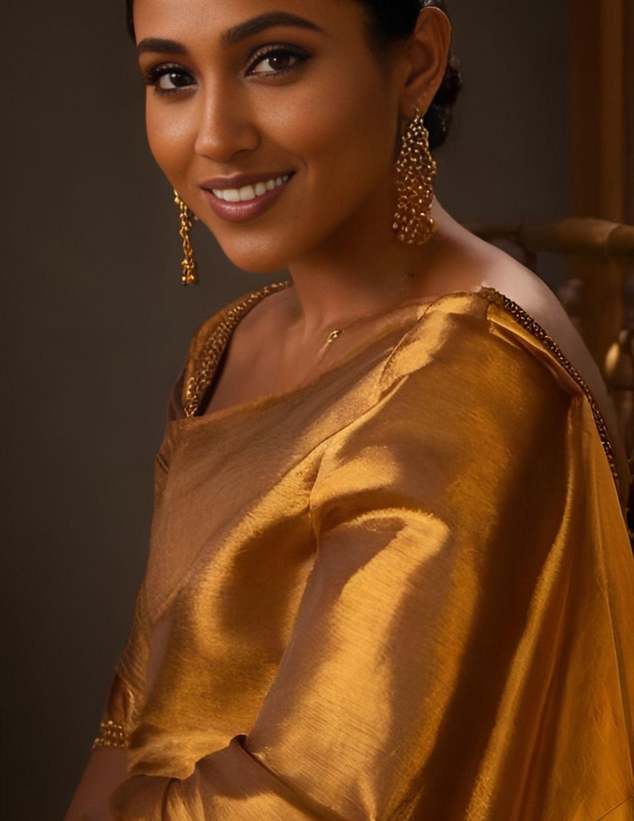 KANOK | Pure Chanderi Tissue Silk | Indidha Saree