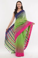 Suman SantiPur Saree LOOMED CHARM | Handloom Khadi Cotton Ikat | Indidha Saree
