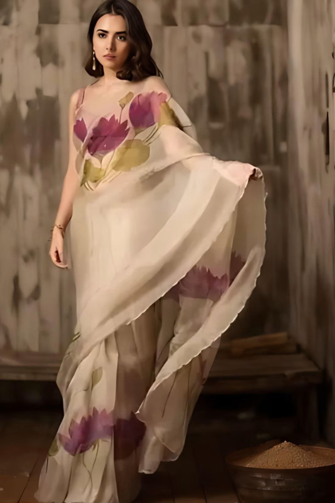 MADAM METALLIC  | Organza | Indidha Saree