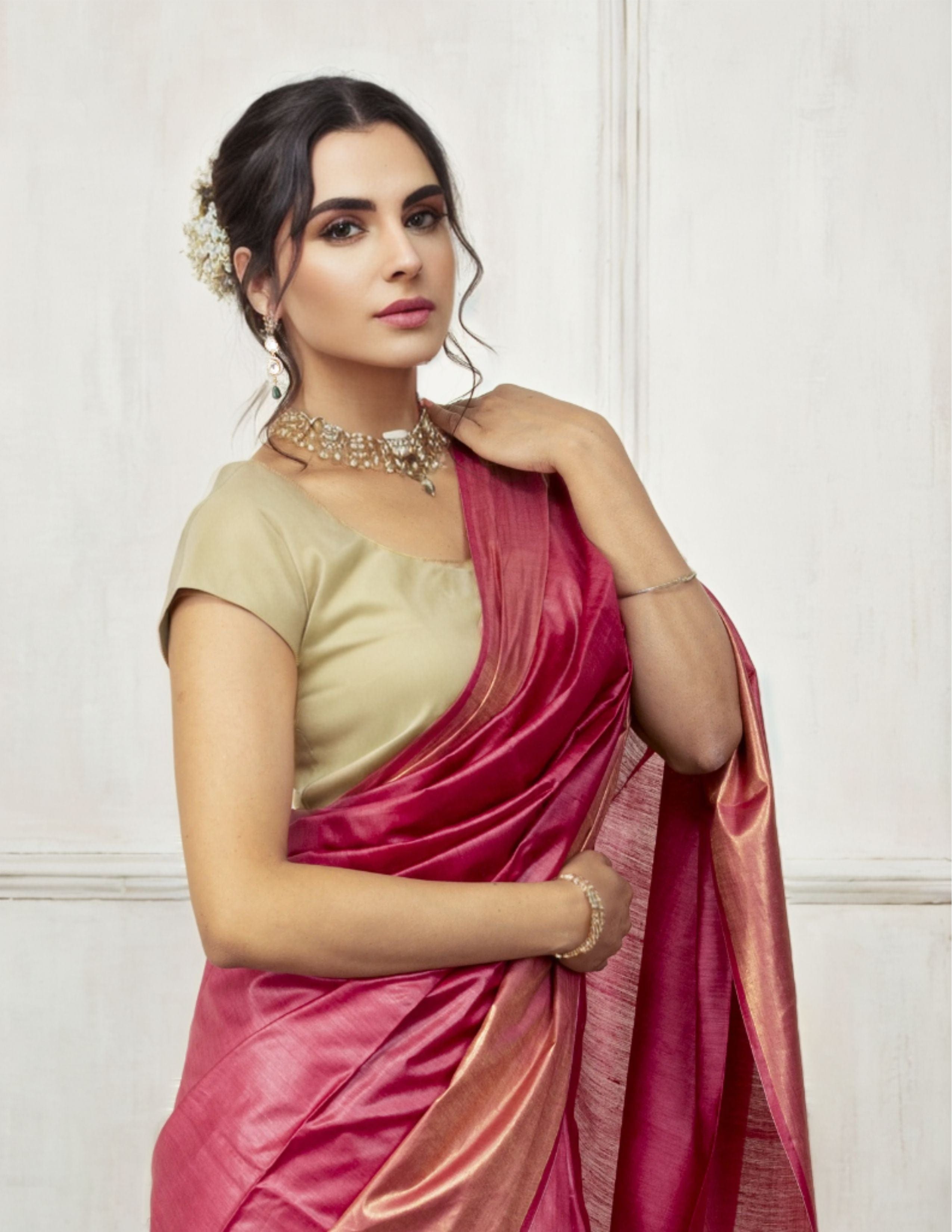 Bina Textile Saree MAHI | Muga Silk | Indidha Saree