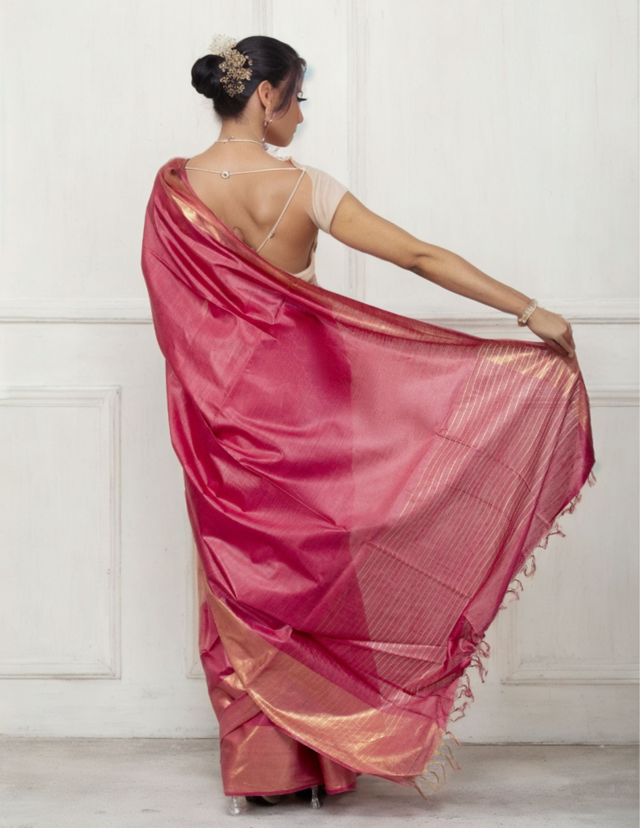Bina Textile Saree MAHI | Muga Silk | Indidha Saree