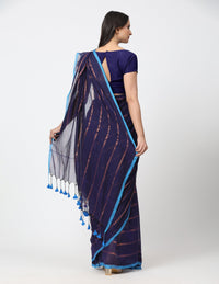 Suman SantiPur Saree MEGH | Mul Cotton | Indidha Saree