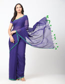 Suman SantiPur Saree MIDNIGHT ELEGANCE | Mul Cotton | Indidha Saree