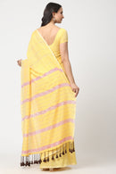 Suman SantiPur Saree MODERN MARIGOLD | Pure Cotton | Indidha Saree
