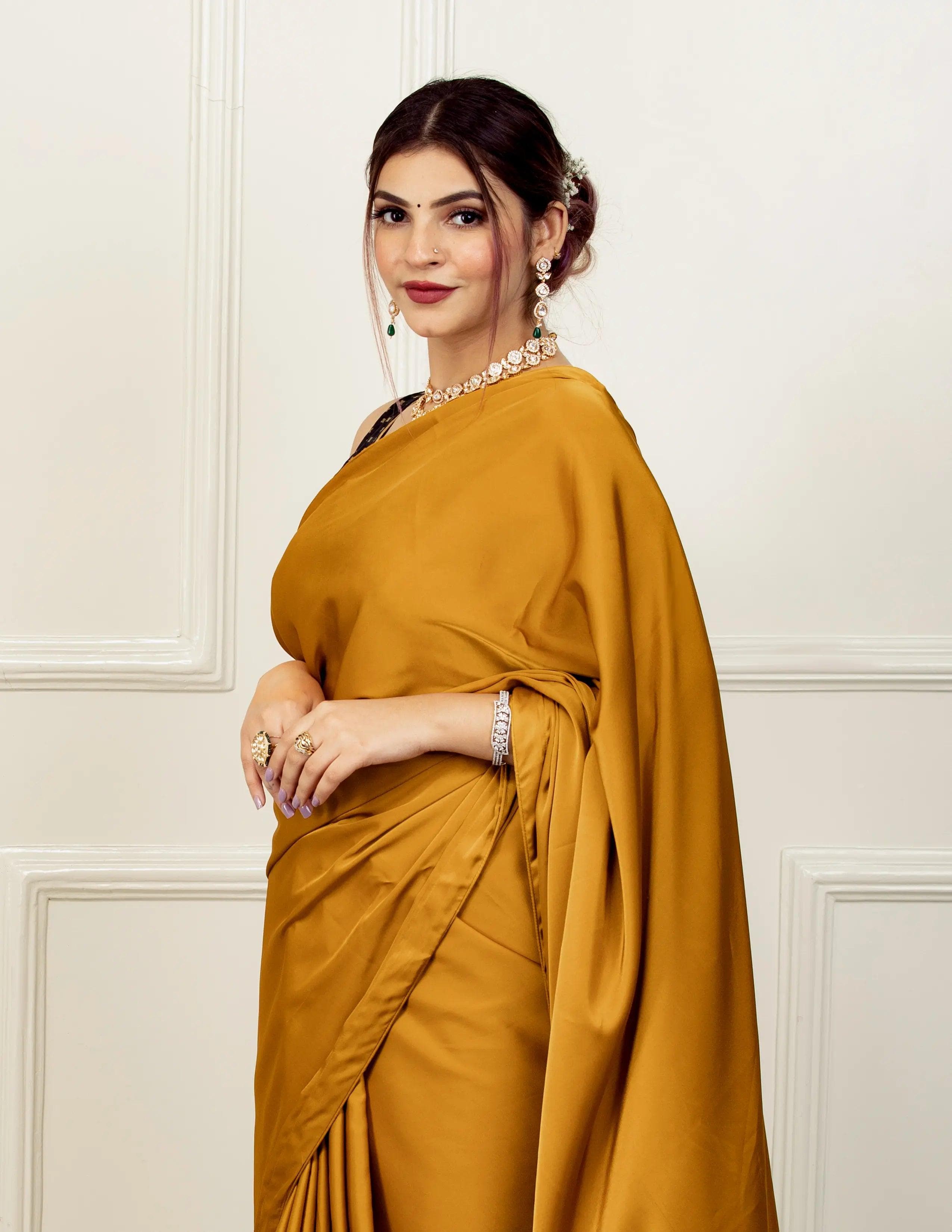 DBS Saree MOHAK | Satin | Indidha Saree