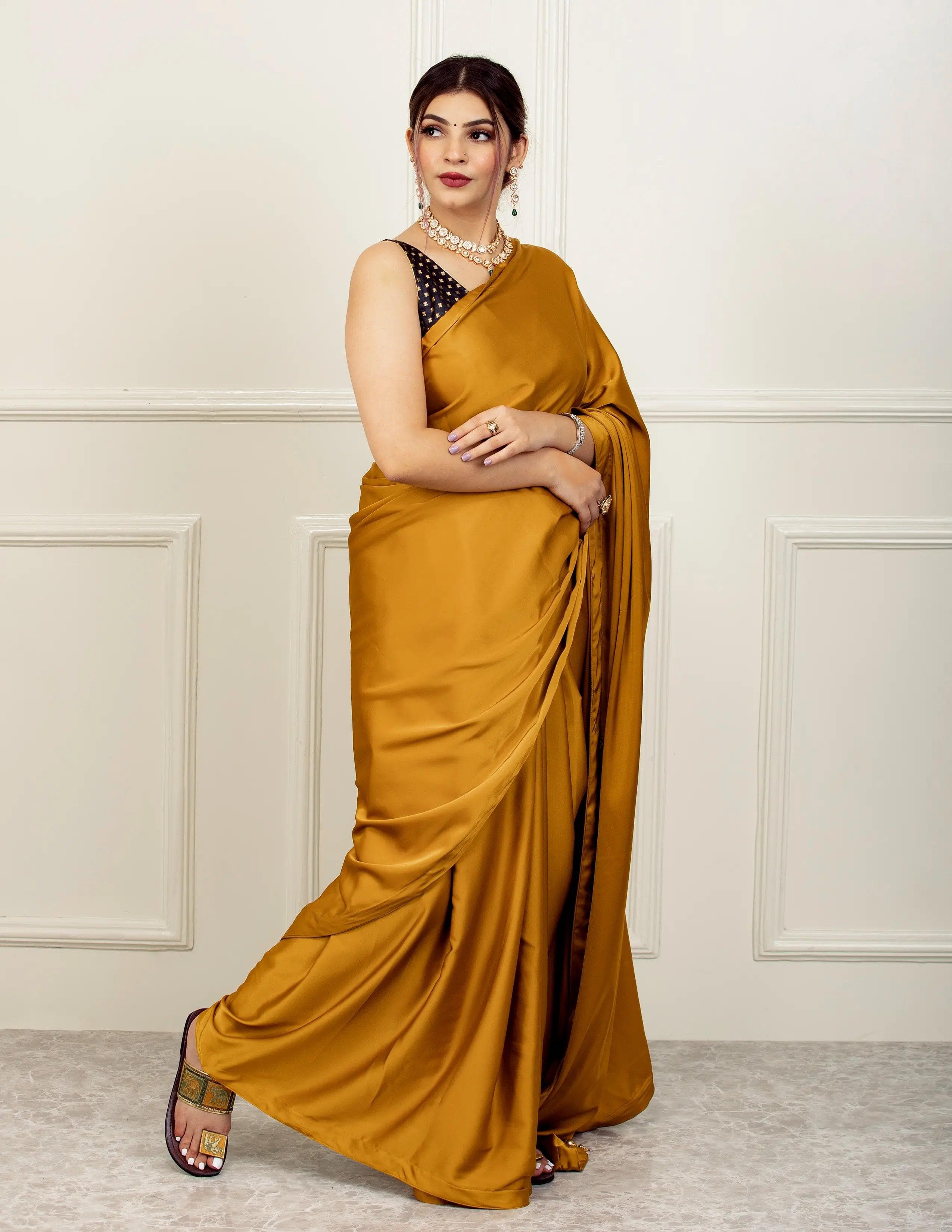 DBS Saree MOHAK | Satin | Indidha Saree