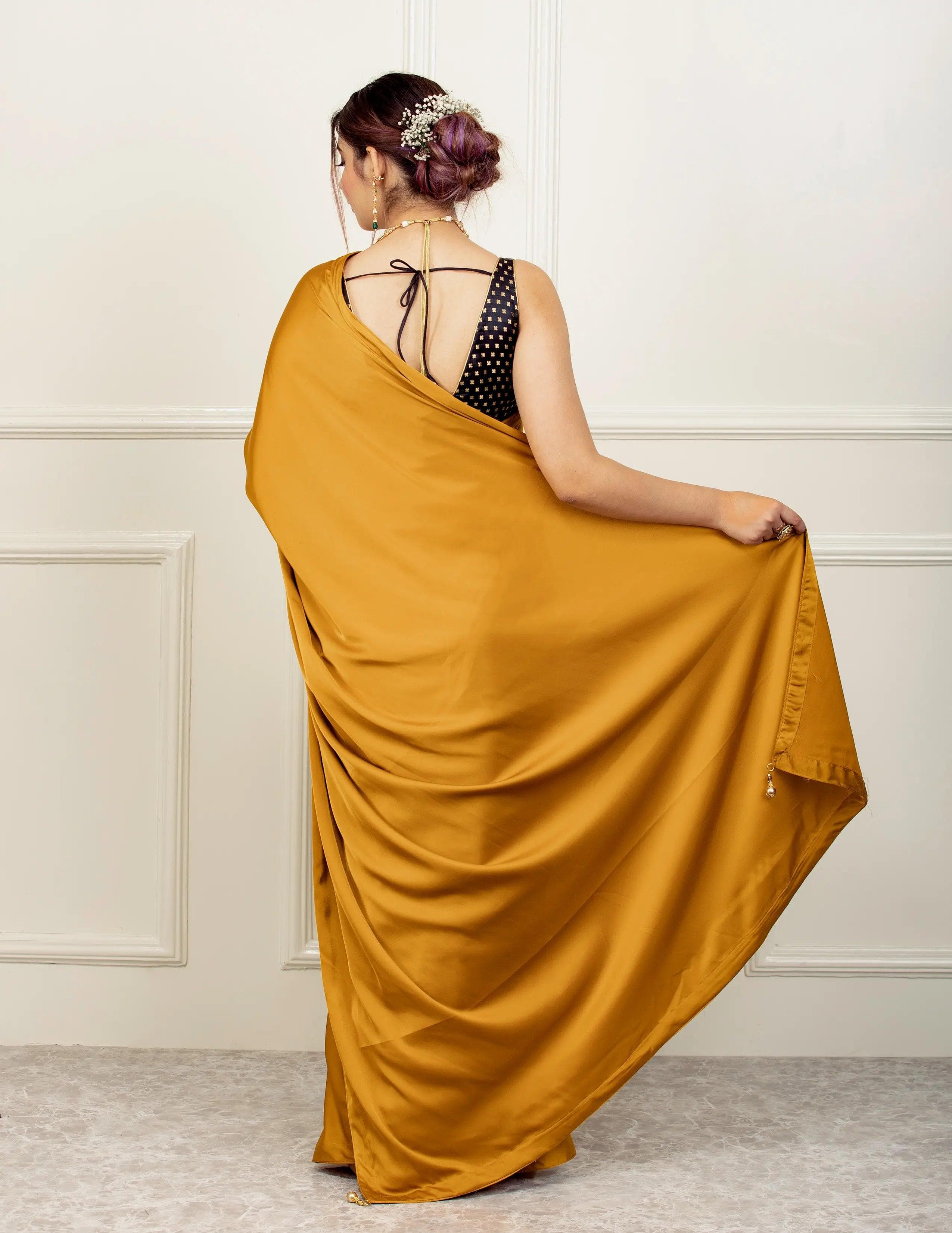 DBS Saree MOHAK | Satin | Indidha Saree