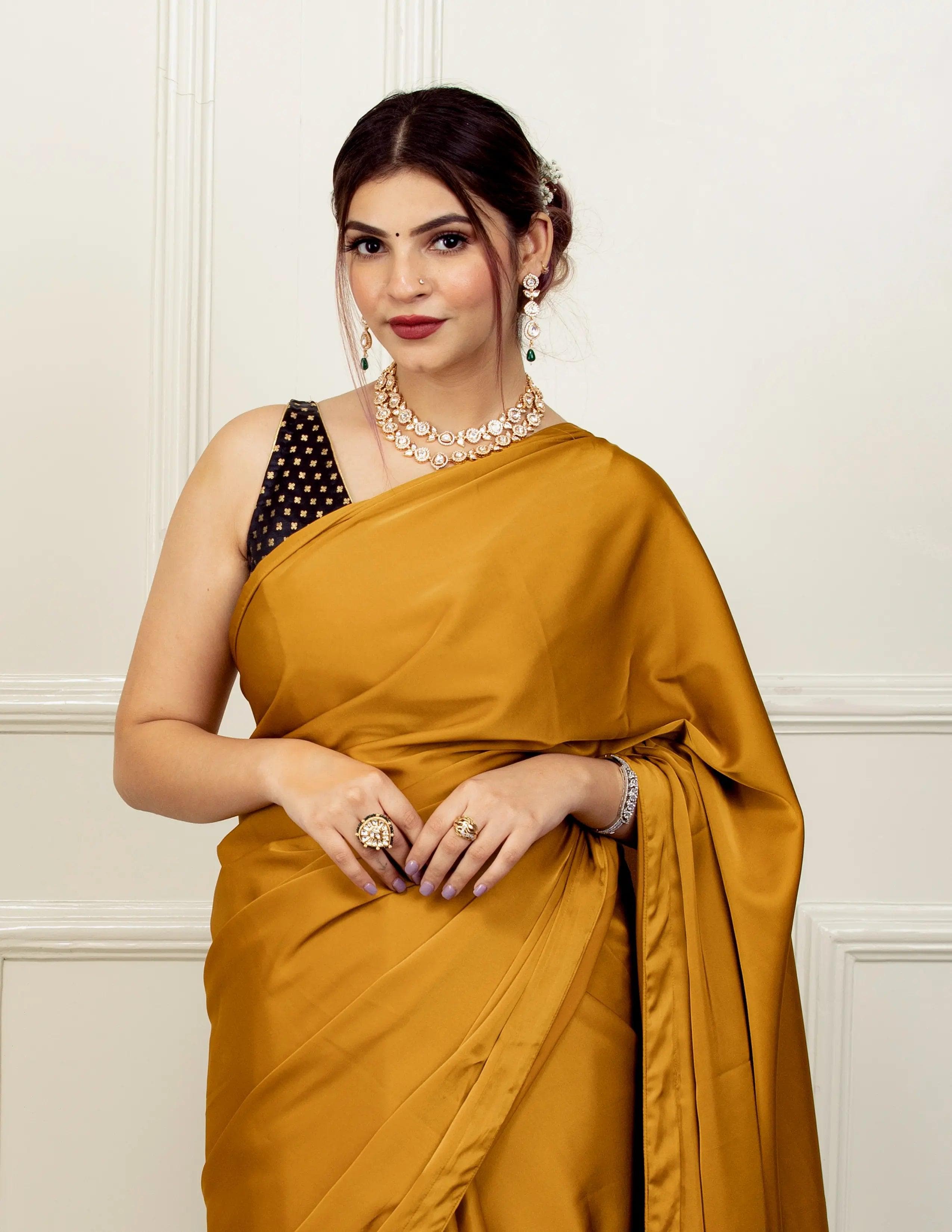 MOHAK | Satin | Indidha Saree