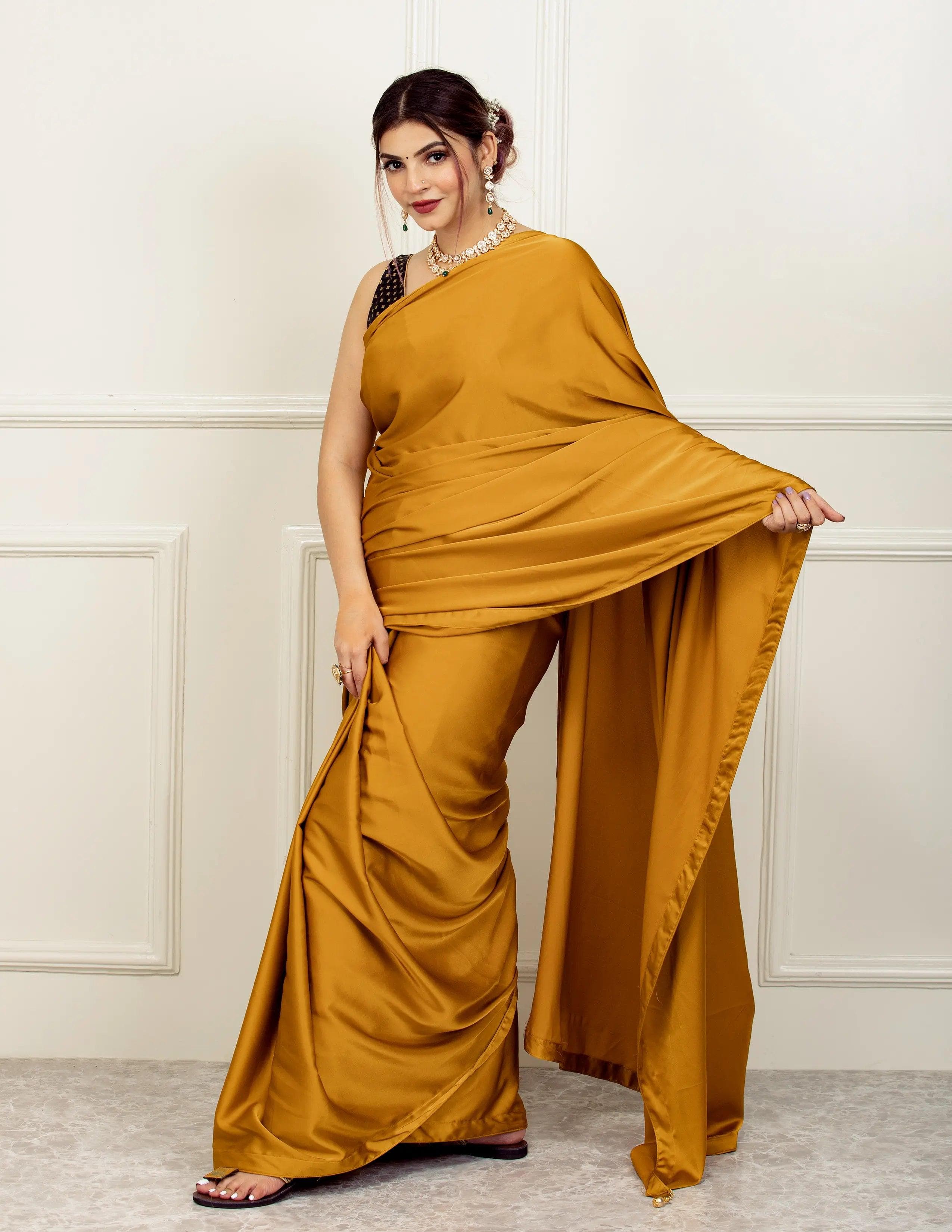MOHAK | Satin | Indidha Saree