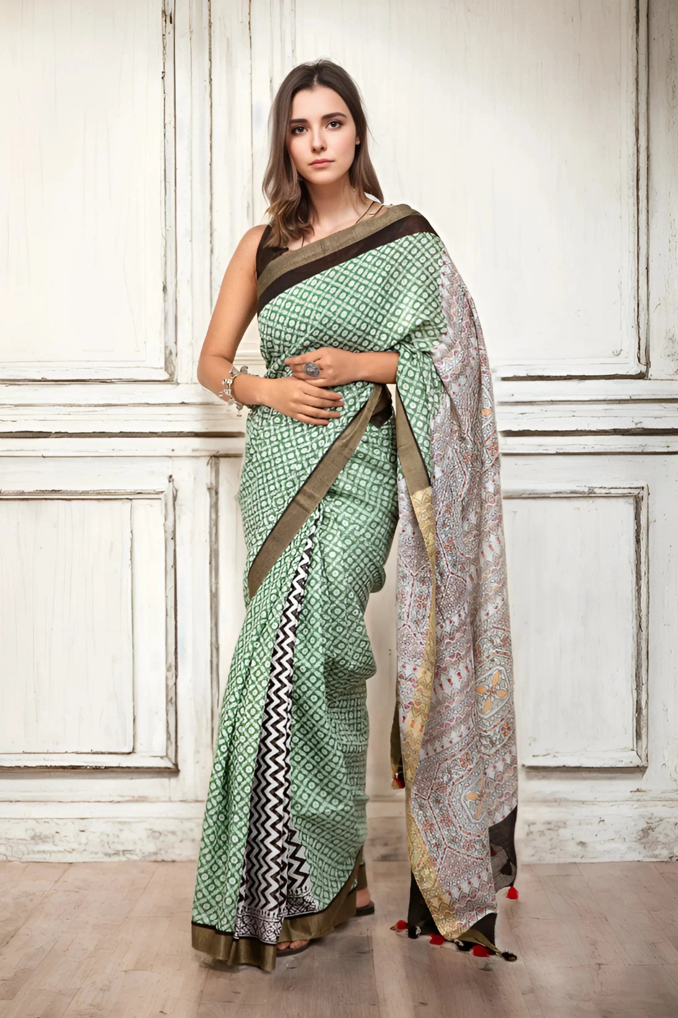 MOTLEY | Cotton | Indidha Saree