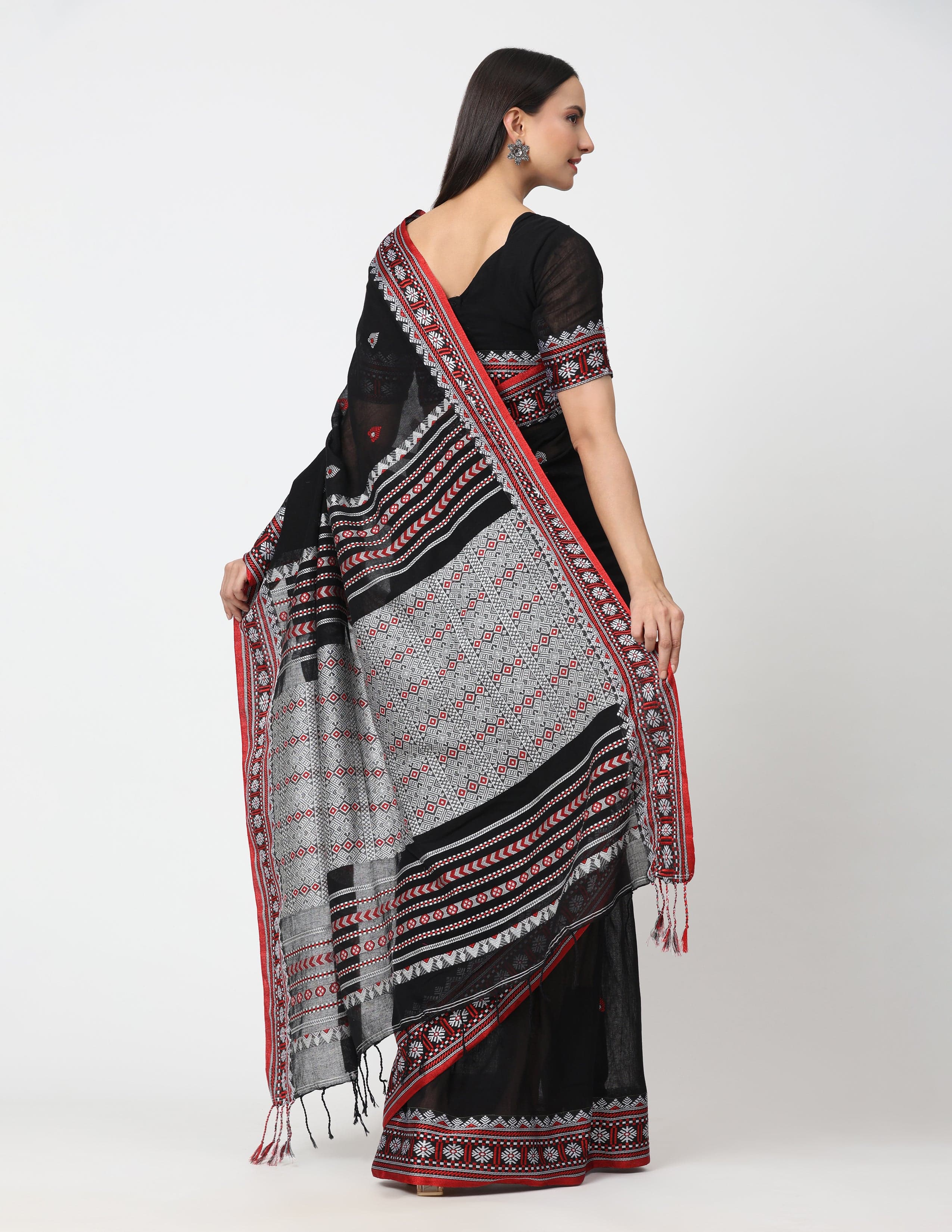Suman SantiPur Saree MUGDH MOHINI | Assam Mercerized Cotton | Indidha Saree