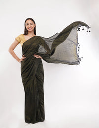 Suman SantiPur Saree NOIR ENIGMA | Khadi Cotton | Indidha Saree