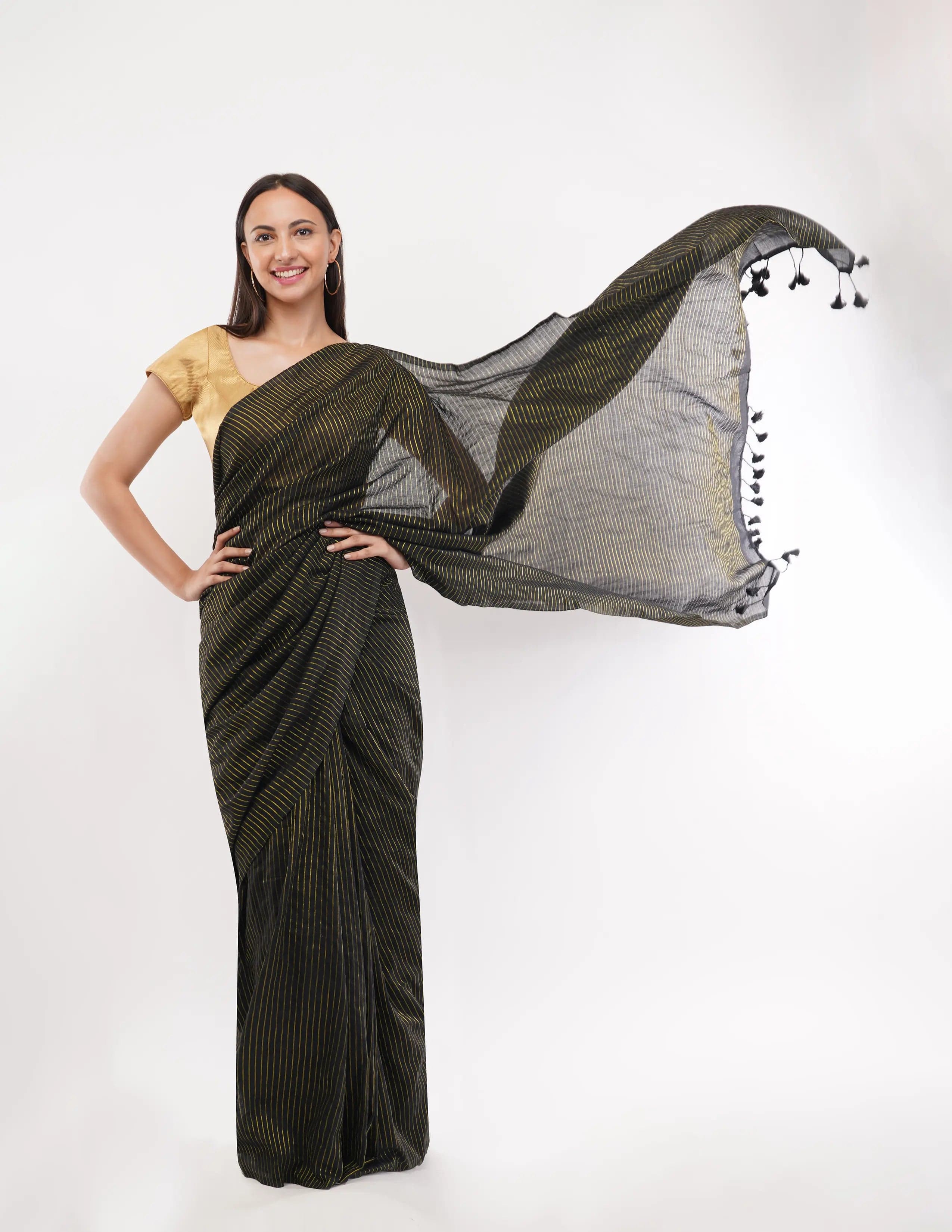 NOIR ENIGMA | Cotton | Indidha Saree