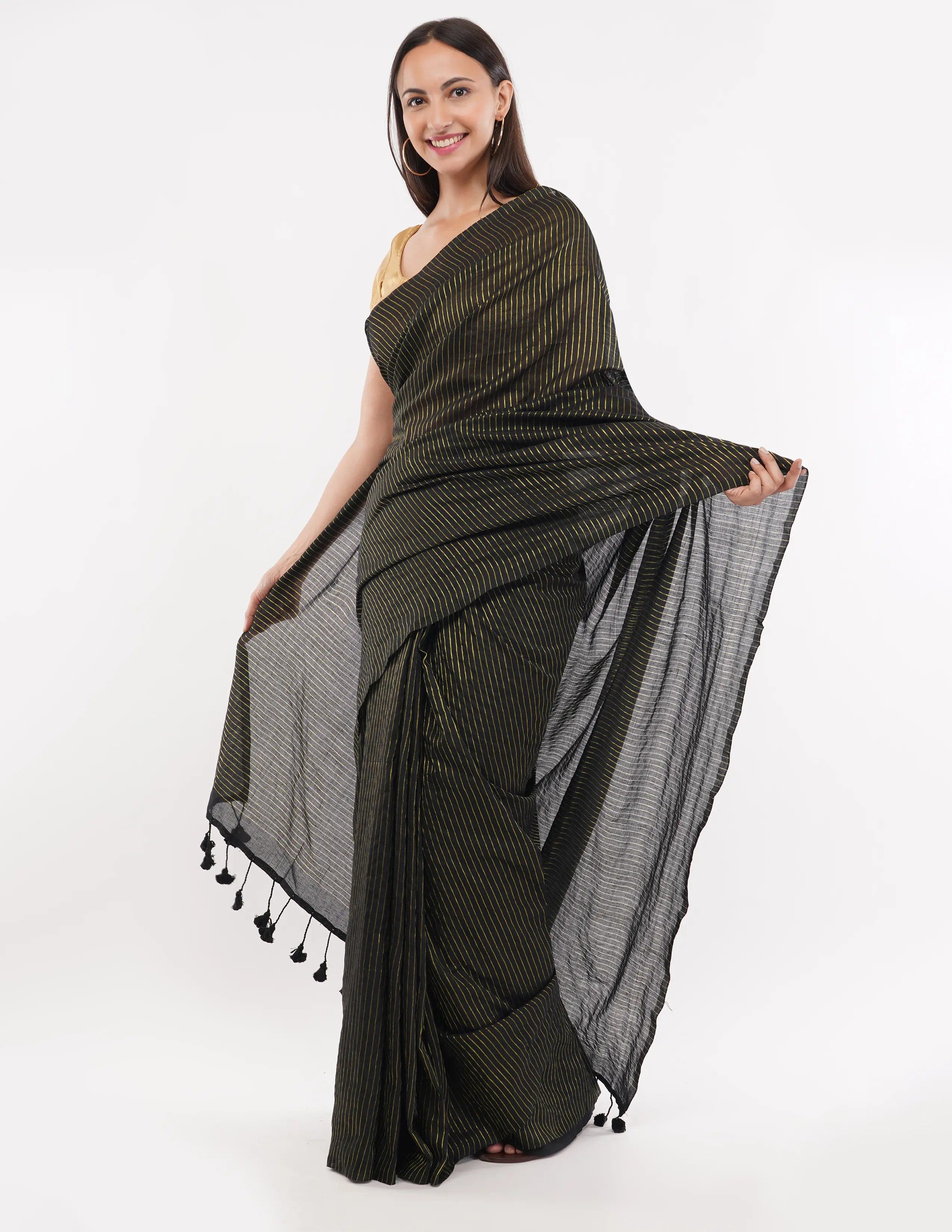 NOIR ENIGMA | Cotton | Indidha Saree