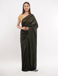 Suman SantiPur Saree NOIR ENIGMA | Khadi Cotton | Indidha Saree