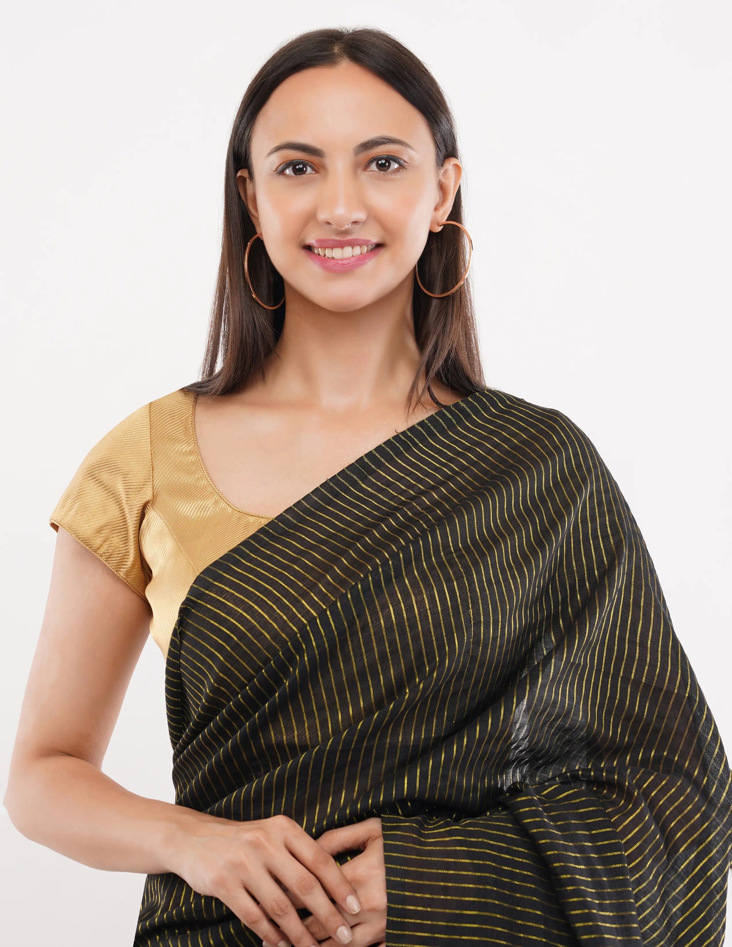Suman SantiPur Saree NOIR ENIGMA | Khadi Cotton | Indidha Saree