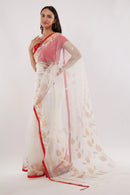 Puja Malakar, Fulia Saree NOOR-E-NAZAKAT | Pure Muslin Jamdani | Indidha Saree