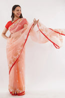 Puja Malakar, Fulia Saree NOORANI PHOOL | Pure Muslin Jamdani | Indidha Saree