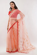 Puja Malakar, Fulia Saree NOORANI PHOOL | Pure Muslin Jamdani | Indidha Saree