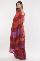 Sayantan Fulia Saree ODHNI | Khadi Cotton | Indidha Saree