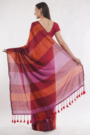 Sayantan Fulia Saree ODHNI | Khadi Cotton | Indidha Saree