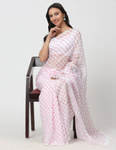 Sharon Saree POLKA MORNING | Handpainted Organza | Indidha Saree