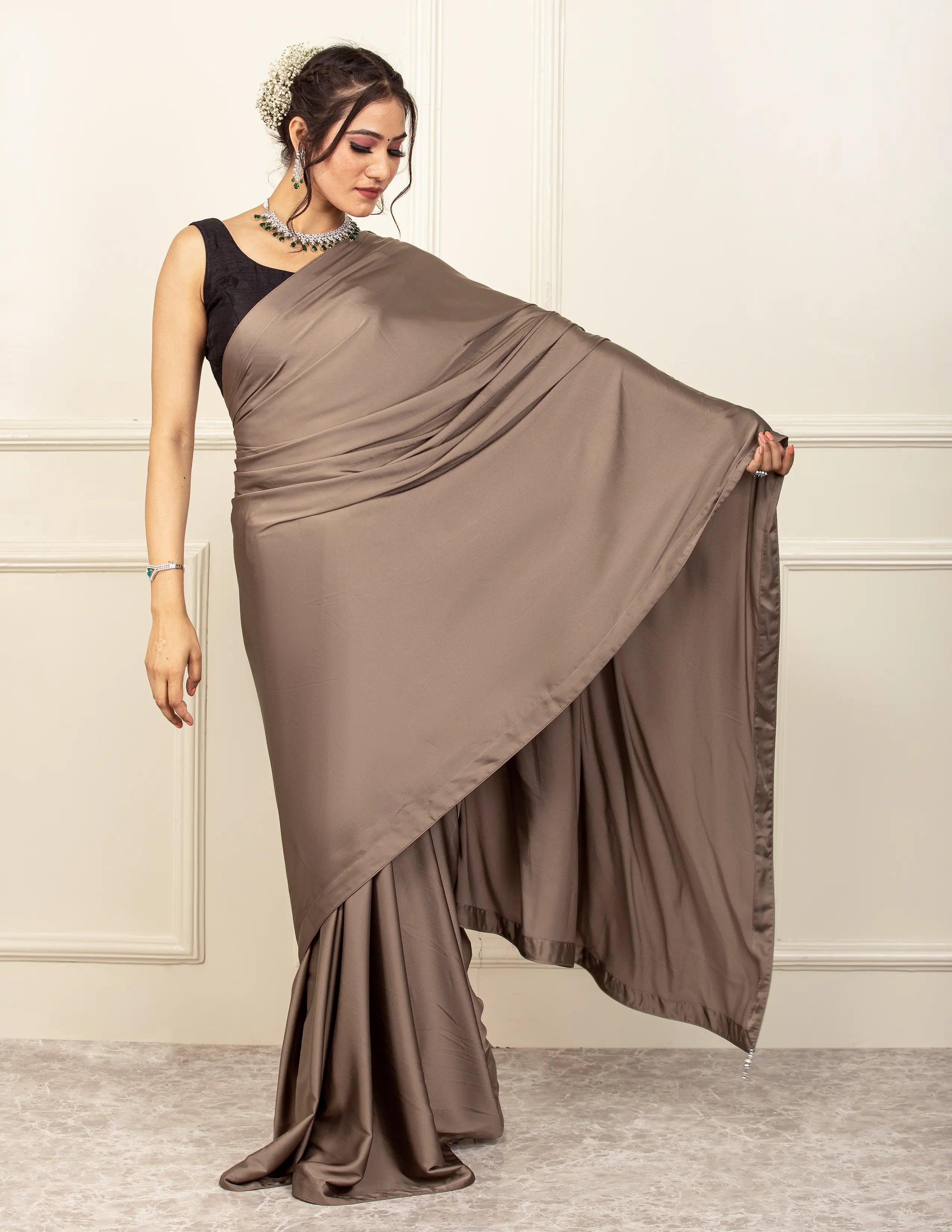 DBS Saree RASHK-E-KAMAR | Satin | Indidha Saree