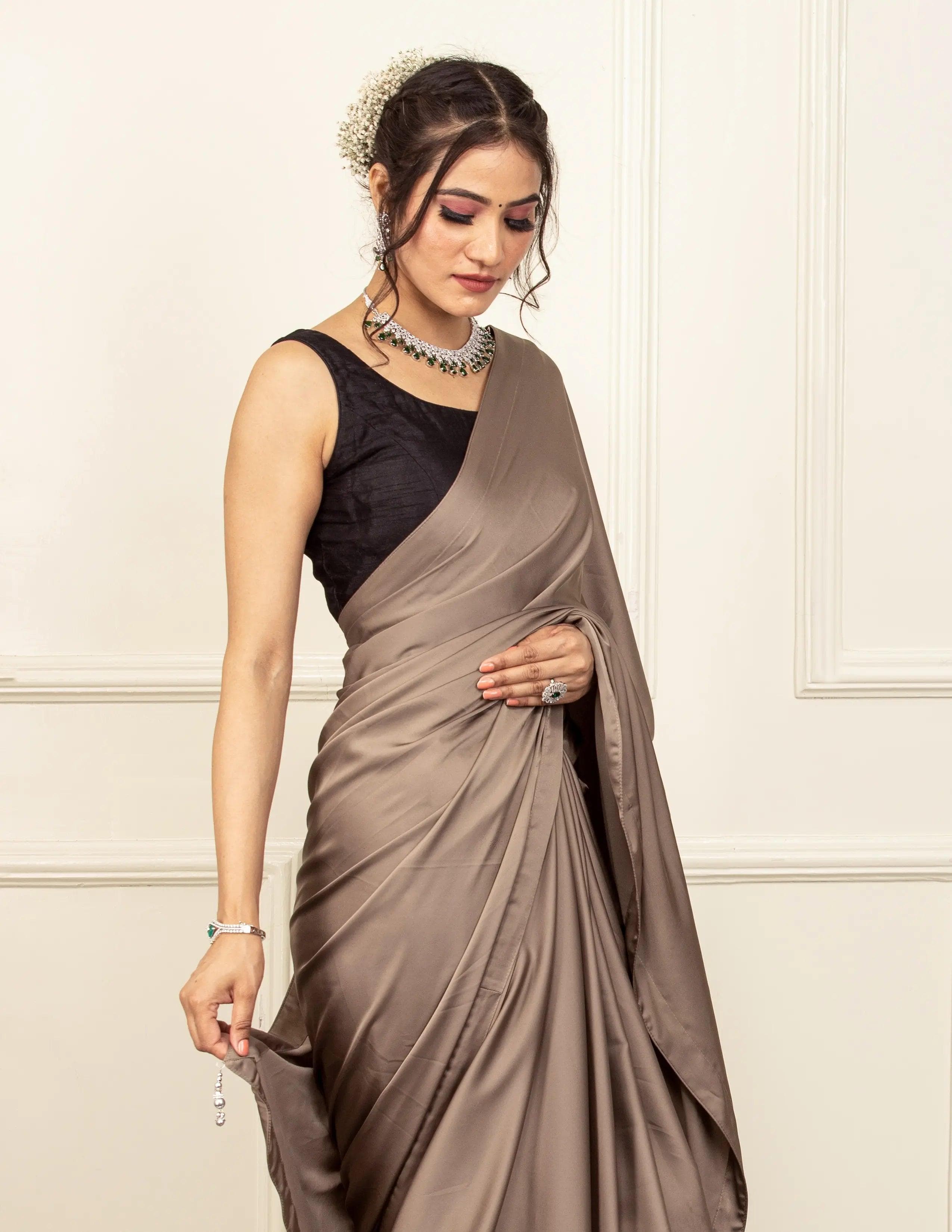RASHK-E-KAMAR | Satin | Indidha Saree