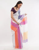 Suman SantiPur Saree ROSEWOOD | Pure Cotton | Indidha Saree