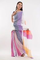Suman SantiPur Saree ROSEWOOD | Pure Cotton | Indidha Saree