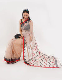 Suman SantiPur Saree SERENE SILK | Handloom Silk | Indidha Saree