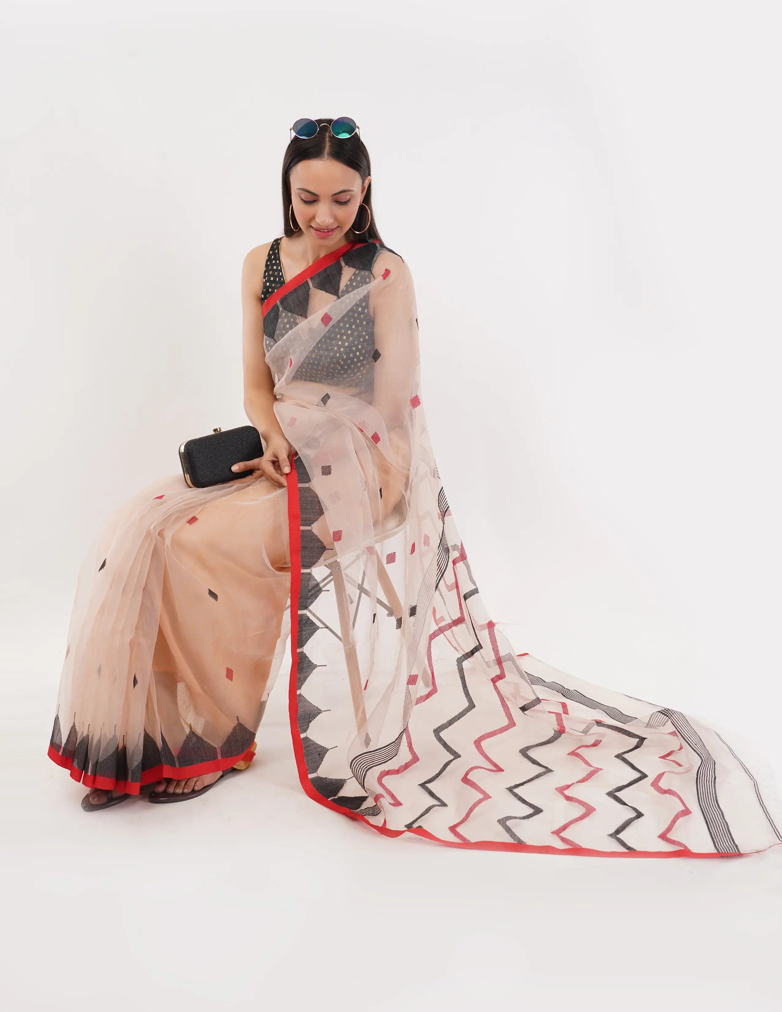 Suman SantiPur Saree SERENE SILK | Handloom Silk | Indidha Saree