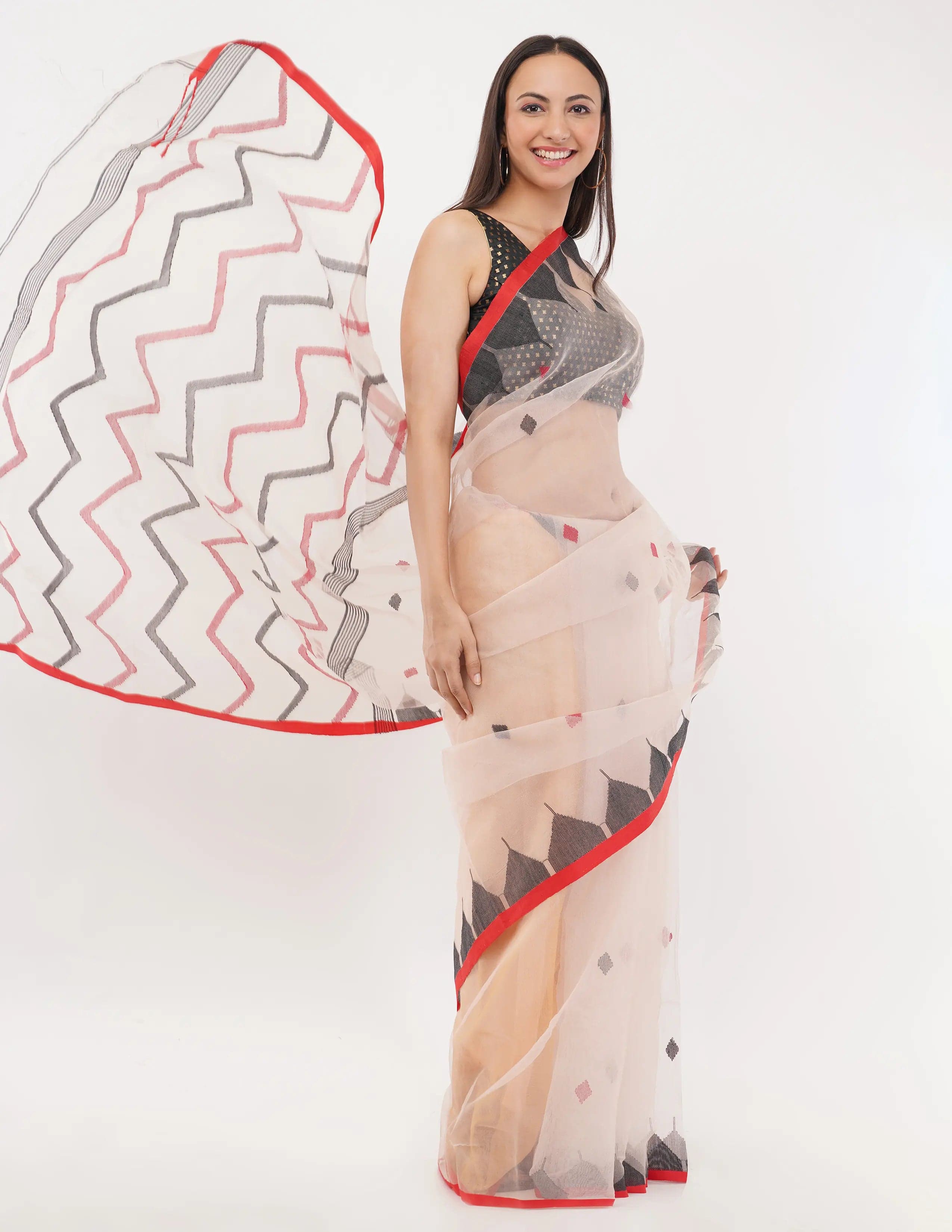 Suman SantiPur Saree SERENE SILK | Handloom Silk | Indidha Saree