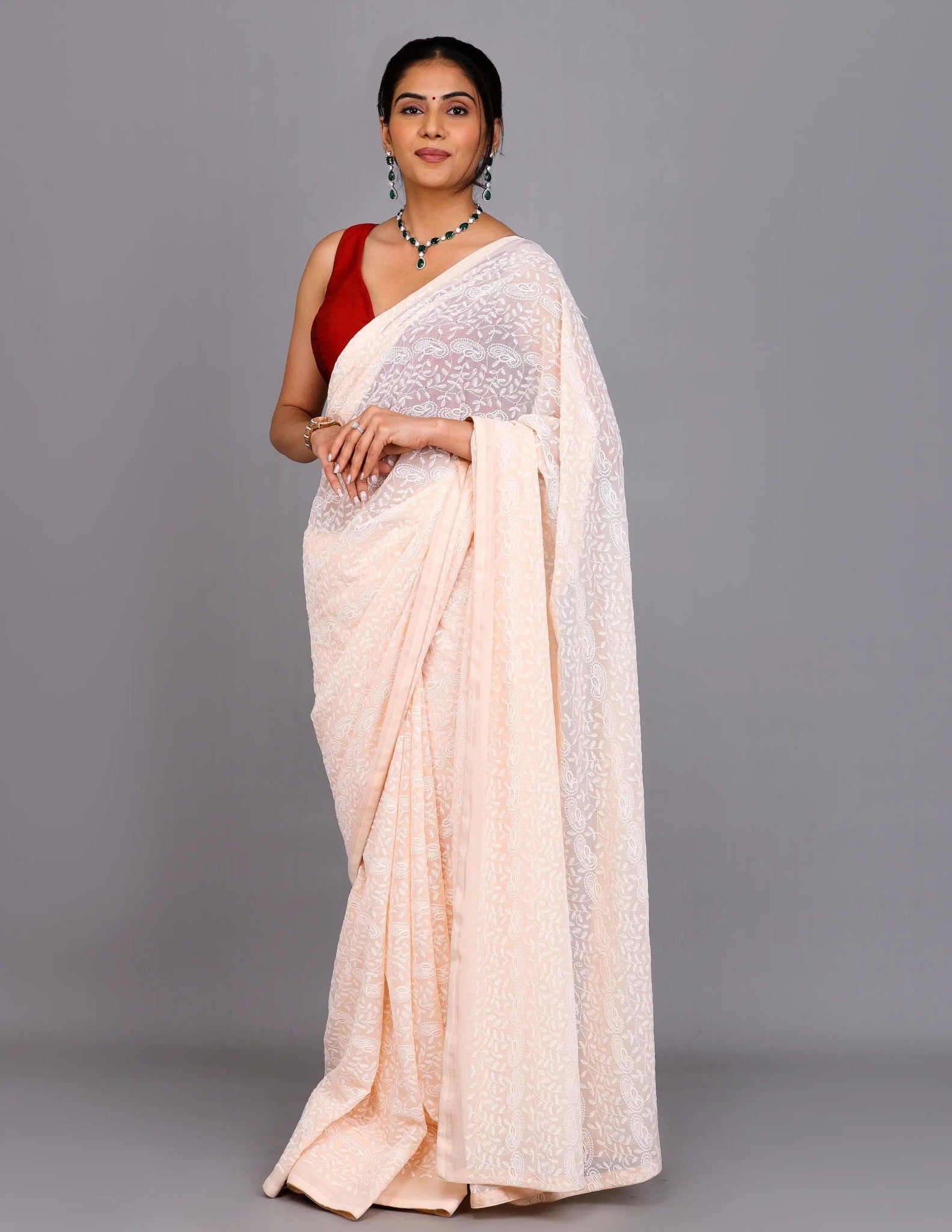 SHADAB | Georgette with embroidery | Indidha Saree