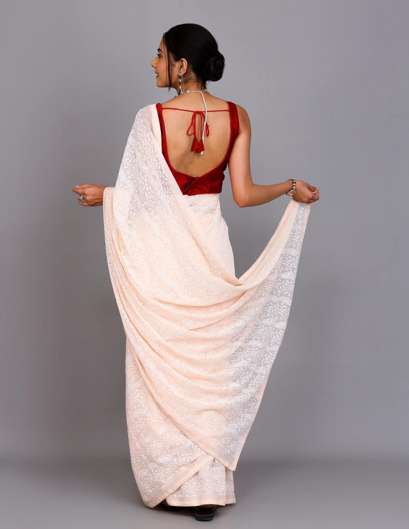 SHADAB | Georgette with embroidery | Indidha Saree