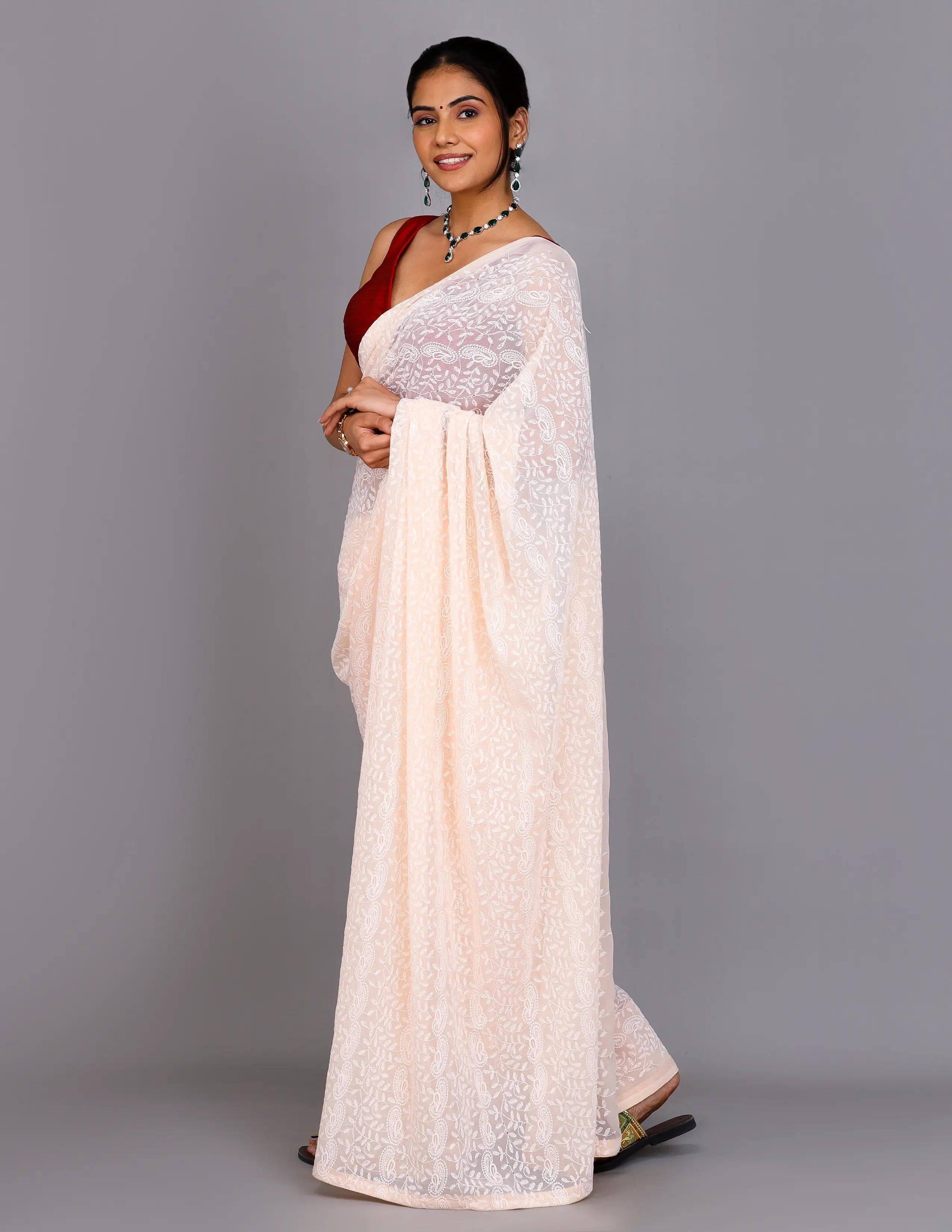 SHADAB | Georgette with embroidery | Indidha Saree