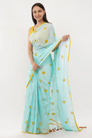 Puja Malakar, Fulia Saree SKY KAI | Mul Cotton | Indidha Saree