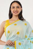 Puja Malakar, Fulia Saree SKY KAI | Mul Cotton | Indidha Saree